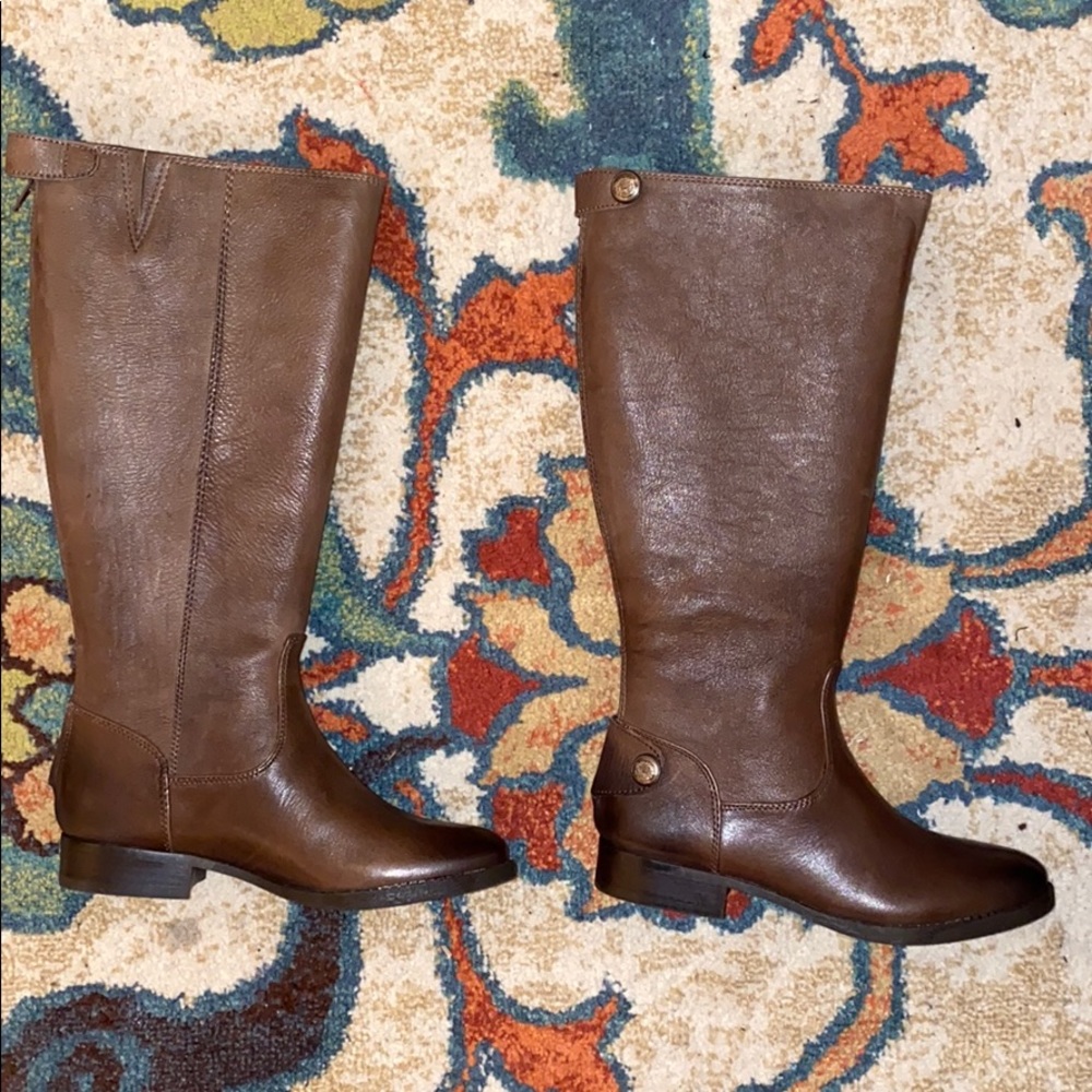 Arturo Chiang Leather Knee High Boots